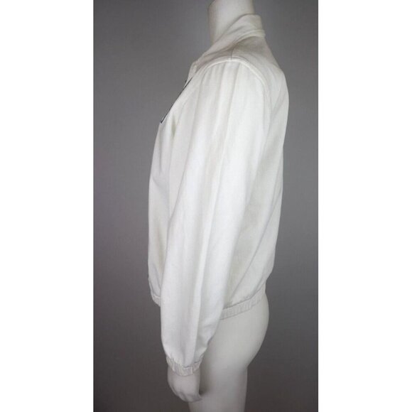 ALFRED DUNNER - WOMEN'S WHITE PATCHWORK BUTTERFLY FULL ZIP JACKET - SIZE 6P - Picture 3 of 6